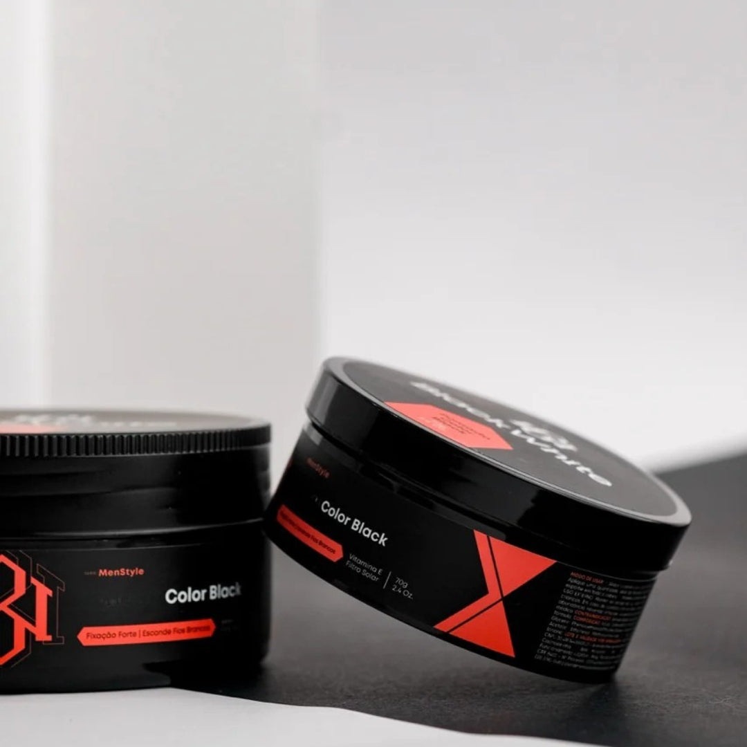 Color Black Paste Men Style