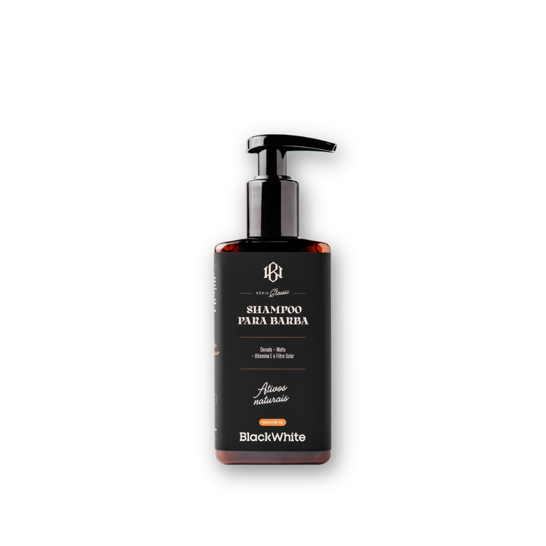 Shampoo para Barba 120ml Classic Black White