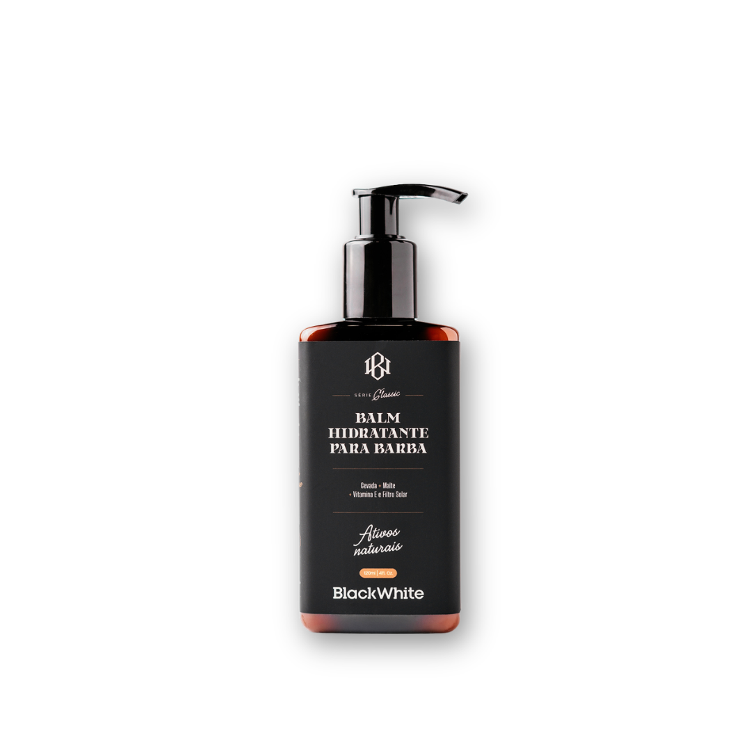 Balm Hidratante para Barba 120ml Classic Black White