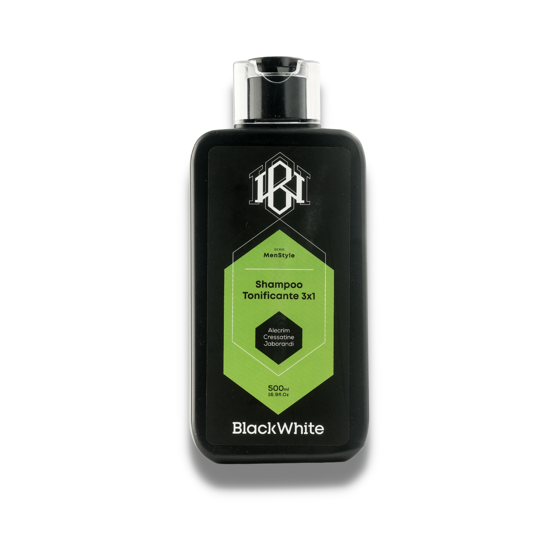Shampoo Tonificante 3x1 500ml - Força e Crescimento – Black White