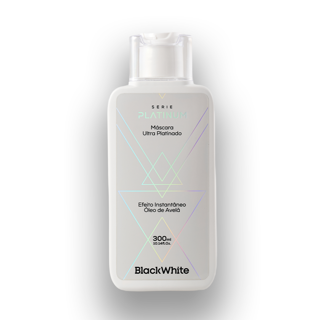 Kit 01 Shampoo Hidratante Ultra Platinado 300ml Platinum + 01 Máscara Ultra Platinado 300ml Platinum