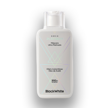 Kit 01 Shampoo Hidratante Ultra Platinado 300ml Platinum + 01 Máscara Ultra Platinado 300ml Platinum